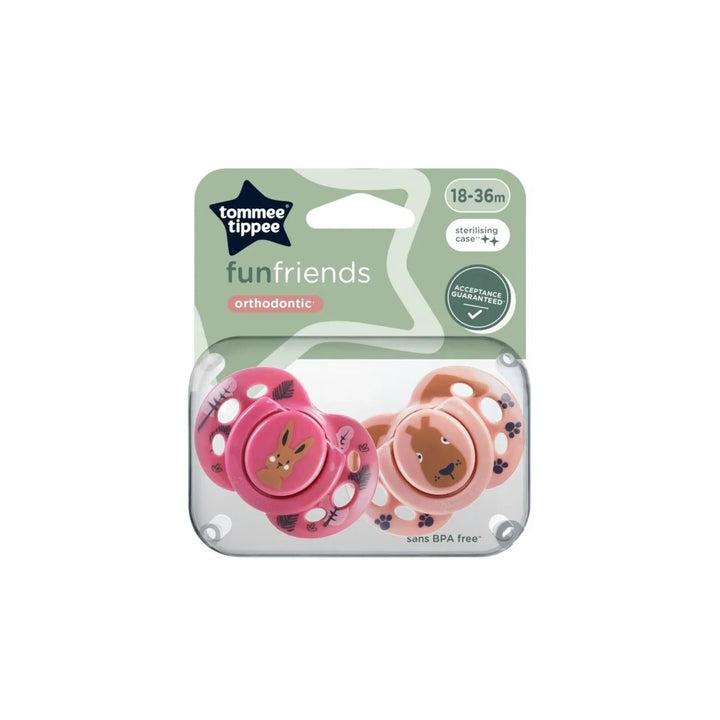 Tommee Tippee Fun Style Soother 18-36 months Pack of 2 Assorted