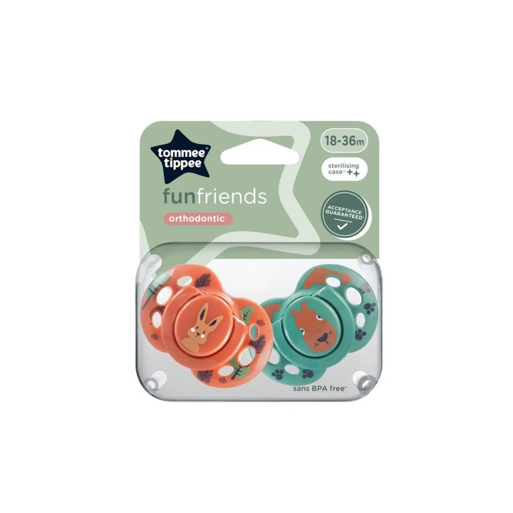 Tommee Tippee Fun Style Soother 18-36 months Pack of 2 Assorted